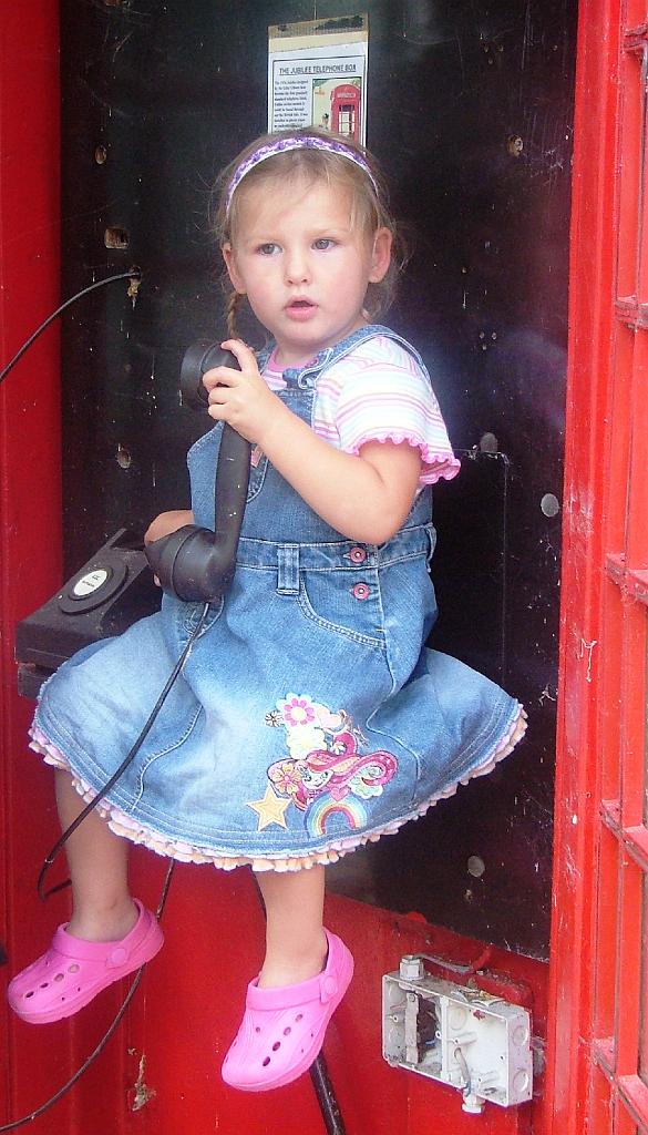 Katie vandalises a phone box